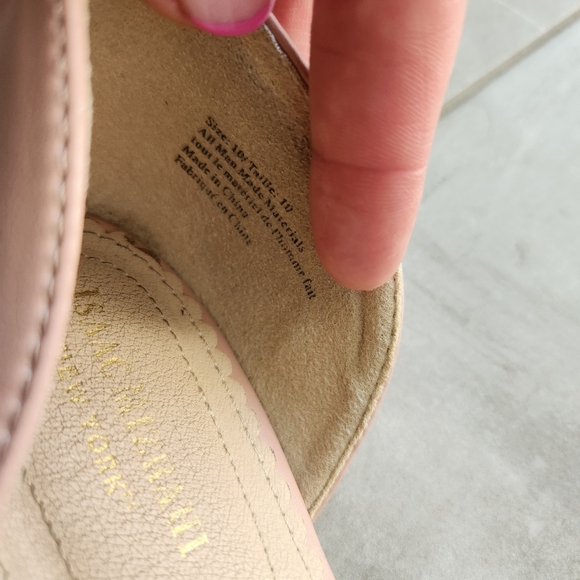 Slip On Loafer Peach Pink Flats Cutout Fairycore Whimsical Shoes Size 11 Resort - Picture 6 of 6